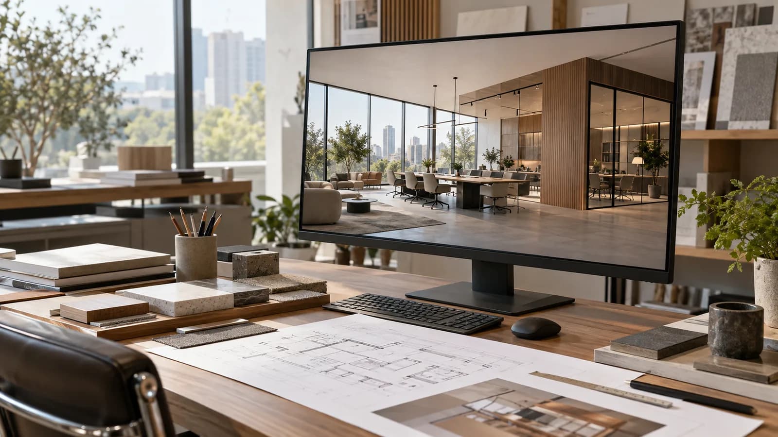 Illustrative interior visualization, not a completed Shree Vaikuntha project
